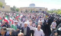 مردم ایلام در حمایت از مظلومان غزه راهپیمایی کردند