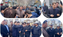 بازدید معاون عمرانی استانداری ایلام به اتفاق فرماندار و شهردار ایلام از مرکز شهر