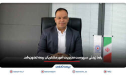 رضا زینلی سرپرست مدیریت امور مشتریان بیمه تعاون شد