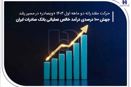 جهش ۱۰۰ درصدی درآمد خالص عملیاتی بانک صادرات ایران