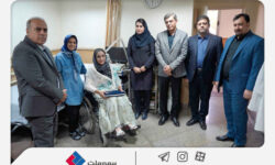 عیادت مدیران بیمه ملت از نماینده سانحهدیده شرکت