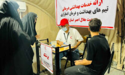 ارائه خدمات هلال احمر به ۵۱۸ هزار زائر اربعینی مرز مهران