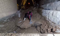 رفع شکستگی خط انتقال آب در سایت پمپاژ سیاهگل ایوان