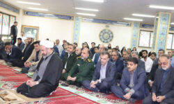 برگزاری نماز وحدت در مخابرات منطقه ایلام به مناسبت هفته بسیج