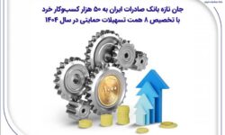 جان تازه بانک صادرات ایران به ۵۰ هزار کسب‌وکار خرد با تخصیص ۸ همت تسهیلات حمایتی در سال ۱۴۰۴