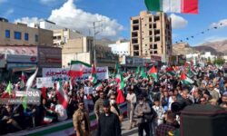 شکوه حضور ایلامیها در رزمایش ملی جانفدای ایران امام رضایی