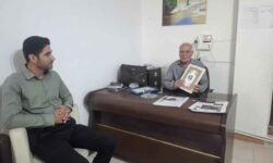 دیدار رئیس سازمان بسیج رسانه استان ایلام با مدیرمسئول نشریه «ایمن»