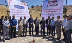 کلنگ‌زنی پروژه تعویض خط انتقال آب روستاهای گره‌چگاه و پاقلعه در شهرستان چوار