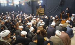 آیین بزرگداشت رهبر شهید با حضور آیت‌الله نوری همدانی در قم برگزار شد