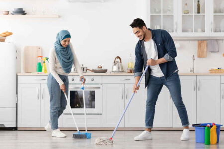 همراهی مردان در کارهای خانه آری یا خیر؟